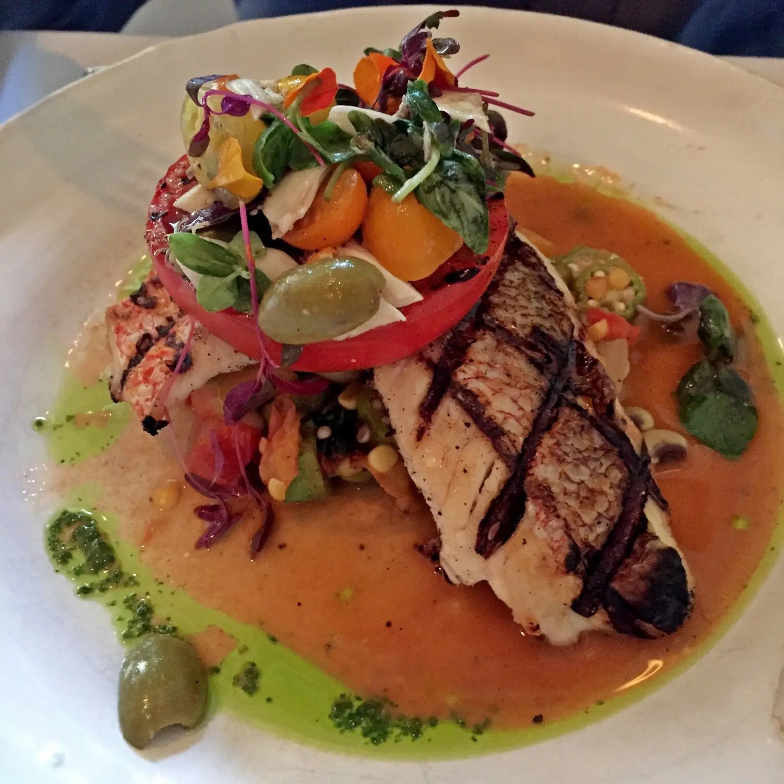 Cafe Dupont signature dishes Seared Foie Gras
Pan Seared King Salmon
Grilled Smoked Ribeye